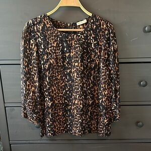 Whistles Leopard Print Blouse